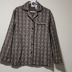 Cheetah print Jc Penny top,size Xs,